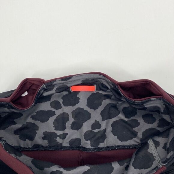 Lululemon Kris Cross Crop Legging  Full-On‎ Luxtreme Bordeaux Drama Black Size 6 - Picture 11 of 12